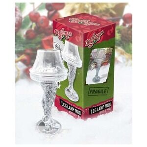 A Christmas Story Leg Lamp Mug Spoontiques Acrylic 8oz Holiday Cup Rare HTF NEW